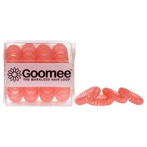 The Markless Hair Loop Set - Huntington Peach by Goomee for Women - 4 Pc Hair Tie - 1 of 2