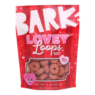 BARK Lovey Loops Berry Flavor Crunchy Dog Treats - 4oz