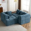 JUJABU 101.2" Sectional Sofa with Deep Seating and Two Side Pockets for Living Room - 3 of 4