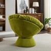 Racxily Oversized Swivel Accent Chair, 360 Swivel Barrel Chair, Papasan Chair for Living Room Bedroom - 4 of 4