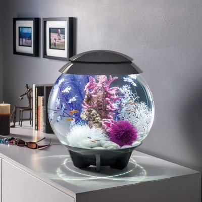 Small Purple Plastic Aquarium Plant Decoration Ball