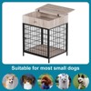Dog Crate Furniture for Small Dog, Wooden Dog House Indoor, Decorative Dog Kennel with Drawer, Indoor Pet Crate End Table - 4 of 4