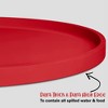 DogBuddy Dog Food Mat, Waterproof Dog Bowl Mat, Silicone Dog Mat for Food and Water, Pet Food Mat with Edges, Nonslip Feeding Mat - 3 of 4