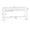 Bella Depot 59.1''W 3-Drawer Console Table with 1 Shelf - image 4 of 4