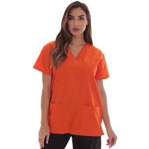 Just Love Solid Scrub Top for Women with Pockets and V-Neck - Comfortable and Professional Medical Uniform - 1 of 3