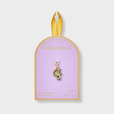 14K Gold Dipped Lower Case Letter Charm - A New Day™ Gold