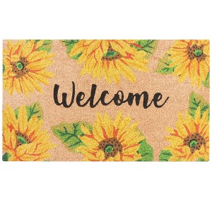 A1HC Natural Coir Doormat, 18" x 30", Heavy-Duty, Non-Slip PVC Backing Entrance Mat - 1 of 4