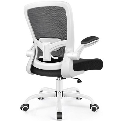 KERDOM Ergonomic Office Chair, Adjustable Lumbar Support, Breathable Mesh Fabric, Durable and Reliable, White