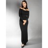 Jess by Meiko Women's Flower Embellishment Bodycon Off Shoulder Maxi Dress - 2 of 4