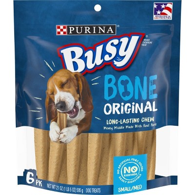 Purina Busy Bone Chewy Pork Flavor Dog Treats - 6ct