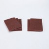 Unique Bargains Non-Scratch Synthetic Material Durable Easy Cleaning Scouring Sponge 6" x 4" Brown 20 Pcs - 3 of 4
