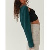 Women Open Front Cardigan For Women Long Batwing Sleeve Knitted Bolero Shrugs Casual Sweaters - 4 of 4