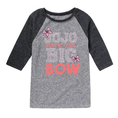 Boys' JoJo Siwa Big Bow Jojo  - Athletic Heather/Heather Black - Small