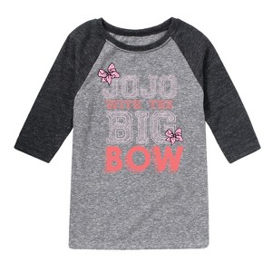 Boys' JoJo Siwa Big Bow Jojo  - Athletic Heather/Heather Black - Small - 1 of 4
