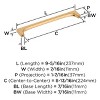 Amerock Merced Pull for Cabinets, Drawers, and Furniture - 4 of 4