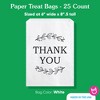 Big Dot of Happiness Rustic Leaves Thank You White Paper Treat Bags, Wedding or Birthday Individual Greaseproof Paper Sandwich Cookie Bags - 25 Count - 4 of 4