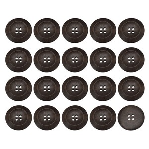 Unique Bargains Wooden DIY Craft Clothing Sewing Buttons 50 Pcs - 1 of 4