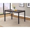 Roundhill Furniture Citico Metal Dinette Set with Laminated Faux Marble Top, Gray, 5 Piece - 2 of 4