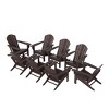 WestinTrends Dylan HDPE Outdoor Patio Adirondack Chair (Set of 8) - 3 of 4