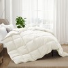 Peace Nest All-Season Medium Warmth Solid Pattern Duvet Insert White Goose Feather Comforter - 2 of 4