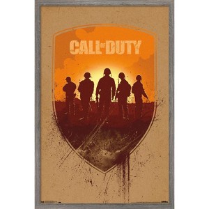 Trends International Call of Duty: WWII - Shield Framed Wall Poster Prints - 1 of 4