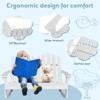 Infans 2 Person Kid Adirondack Rocking Chair Outdoor Backrest Armrest Solid Wood White - 3 of 4