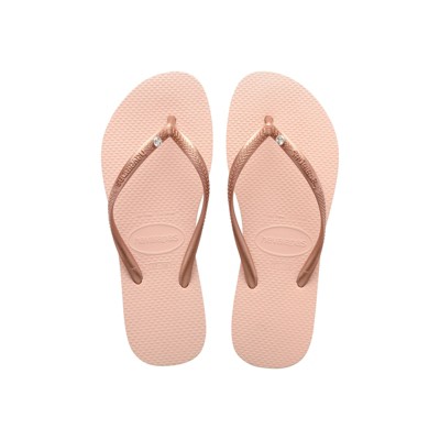 Havaianas Girl's Slim Flip Flop Sandal - Crystal Rose, Size 10