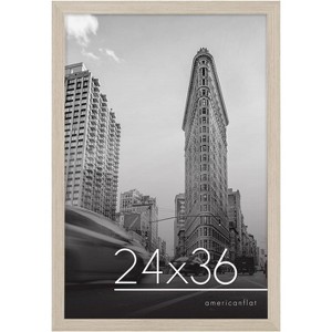 Americanflat 24x36 inch Driftwood Poster Frame | Polished Plexiglass. Hanging Hardware Included! - 1 of 4