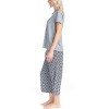 MUK LUKS Women's All Mixed Up 4 Piece Pajama Set - 2 of 4