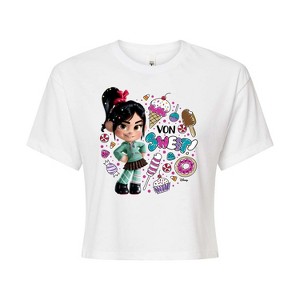 Women's - Disney - Von Sweet & Candy Cropped Graphic T-Shirt - 1 of 4