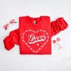 Simply Sage Market Women's Graphic Sweatshirt Love Heart Outline - 3 of 3
