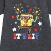 - SpongeBob SquarePants - It's Lit Graphic Short Sleeve Fleece Dress - 2 of 4
