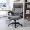 HOMCOM Vibration Massage Office Chair with Heat, Adjustable Height, High Back, Microfibre Comfy Computer Desk Chair - 2 of 4