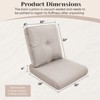 Gymojoy 22 in x 24 in Outdoor Chair Deep Seat Replacement Cushion - 2 of 4