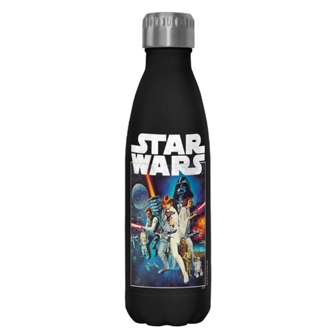 Star Wars Classic Scene Circle Stainless Steel Water Bottle - Stainless  Steel - 17 oz.