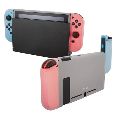 Insten Dockable Case For Nintendo Switch Console and Joycon Controllers, Detachable 3-in-1 Protective Soft TPU Cover, Clear