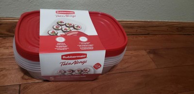 Rubbermaid Takealong 11.7 Cup Plastic 2pk Large Square Food Storage  Container Clear : Target