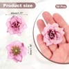 Unique Bargains DIY Crafts Bridal Shower Bouquet Decoration Artificial Roses Head 50 Pcs - 2 of 4
