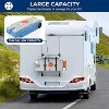 SereneLife 75L Portable Water Tank for RV with Large Wheels and Convenient Features - Gray - 2 of 4