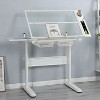 KTMBDW Glass Drafting Table Art Desk – Adjustable Professhional Artwork Drawing Drafting Table Desk, Glass-Topped Art Table for Home Office - 3 of 4