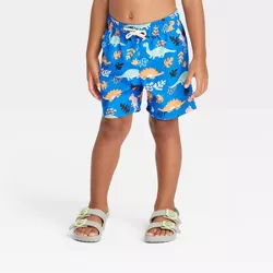 Toddler Boys' Dinosaur Swim Shorts - Cat & Jack™ Blue