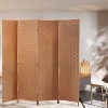 BestMassage Room Divider Wood Screen 4/6 Panels Room Portable Privacy Screen Divider - 2 of 4