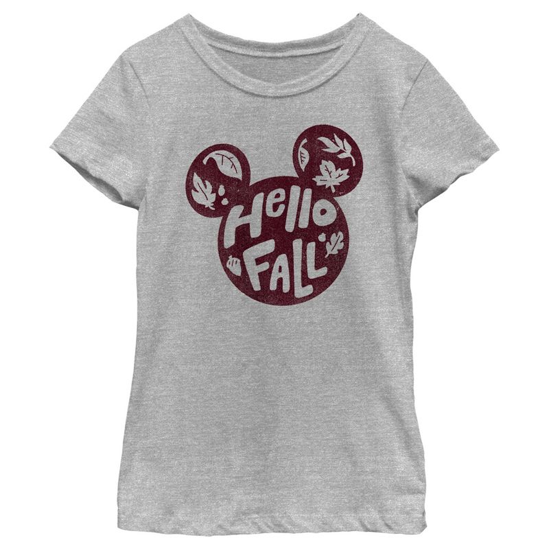 Girl's Disney Mickey and Friends Hello Fall T-Shirt, 1 of 6
