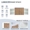 Okak Floating Bathroom Vanity with Sink Combo, Bathroom Sink Vanity with Soft Close Doors/Cabinets, Bathroom Sink Cabinet for Bathroom,Oak - 4 of 4