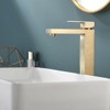 ChicFurnit Bathroom Sink Faucet Single Handle Design for Stylish Vanity Spaces, Gold, 14.6"*11"*2.8" - 2 of 4