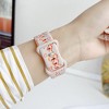 HTUTWOO Bowknot Apple Watch Strap, Sport Silicone Band 38/40/41/42/44/45/49mm, Adjustable Wristband for iWatch Series 10 9 8 7 6 5 4 3 2 1 Ultra SE - 3 of 4