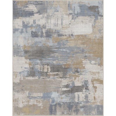 Abynow Geometric Modern Loomed Machine Washable Area Rug