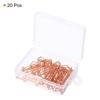 Unique Bargains Arrow-Shaped Metal Prevent Tearing Pages Home Office Paper Clip 20 Pcs - 3 of 4