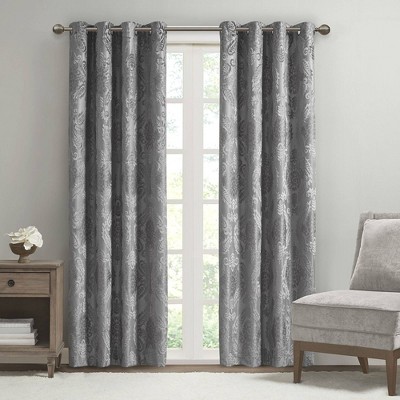 Enid Jacquard Paisley Blackout Curtain Panel