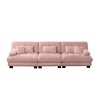 Modern Sectional Sofa, 3-Seater Sofa Modular Deep Seat Sofa Couch, Cloud Sofa with Cushions and Pillows, Sofa for Living Room-Cuddlewood - 4 of 4